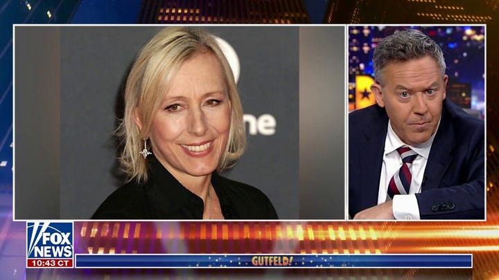 How should Greg Gutfeld respond to tennis star Martina Navratilova?