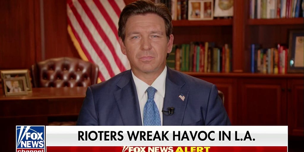 Ron DeSantis accuses Gavin Newsom of ‘kowtowing to the political left’