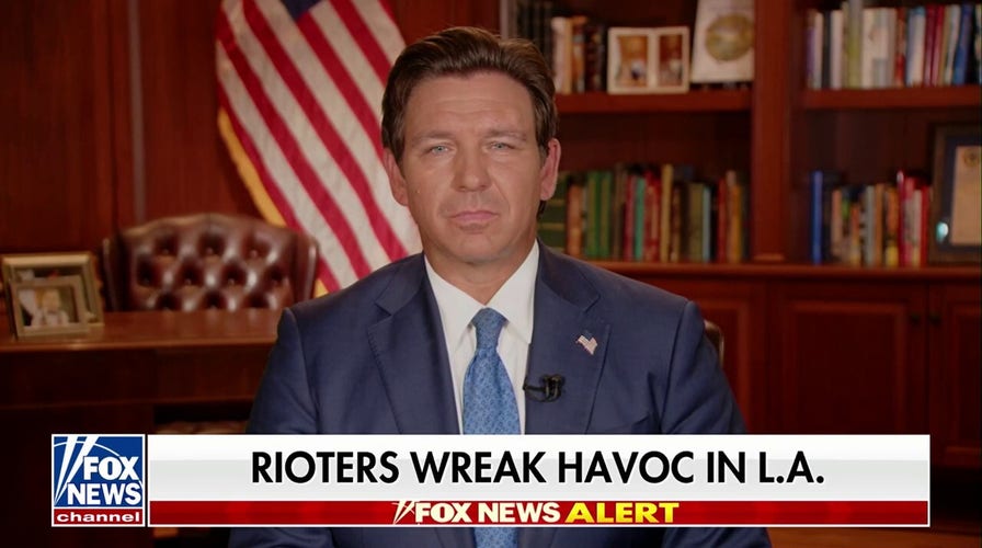 Ron DeSantis accuses Gavin Newsom of ‘kowtowing to the political left’