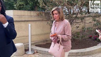 SEE IT: Pelosi silent when asked about her husband's hit-and-run charges, her vote to cut aid to Israel