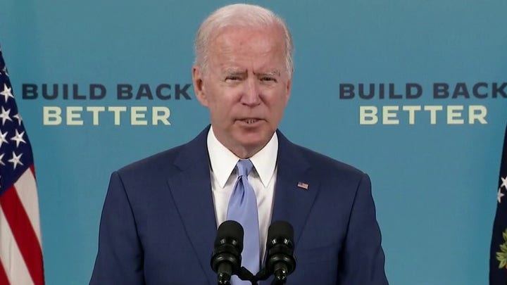 Biden touts poor jobs report amid legislative stalemate 