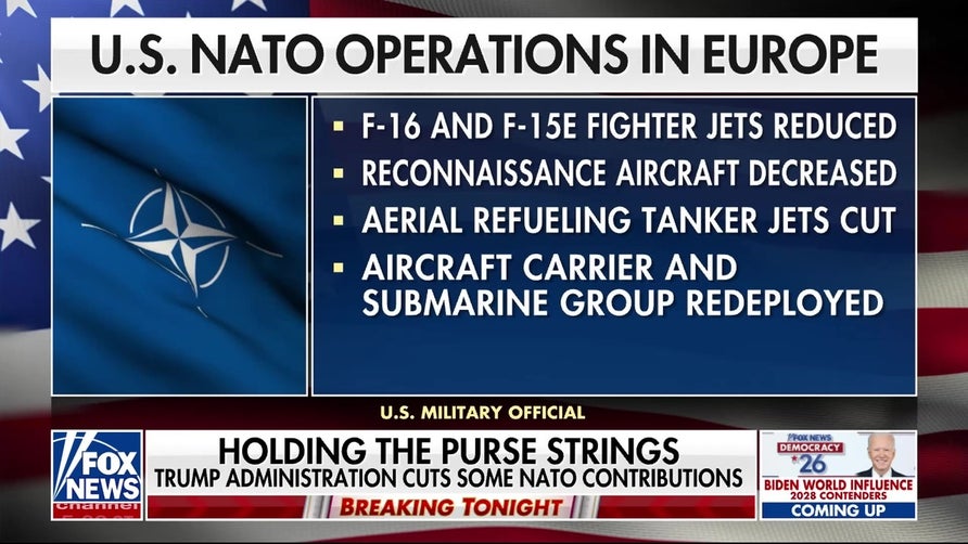 Trump administration cuts down on NATO contributions