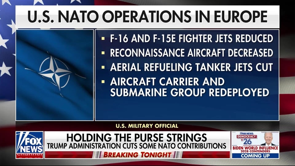 Trump administration cuts down on NATO contributions