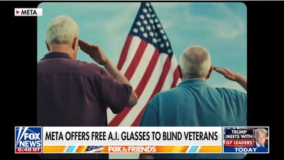 Meta offers free AI glasses to blind veterans - Fox News
