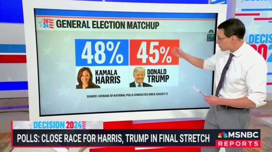 MSNBC's Kornacki says Trump is in better shape than previous elections, despite trailing Harris