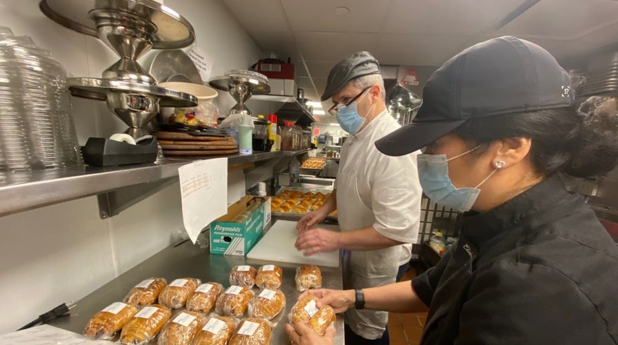 Coronavirus pandemic: NY Restaurant makes thousands of meals for first responders