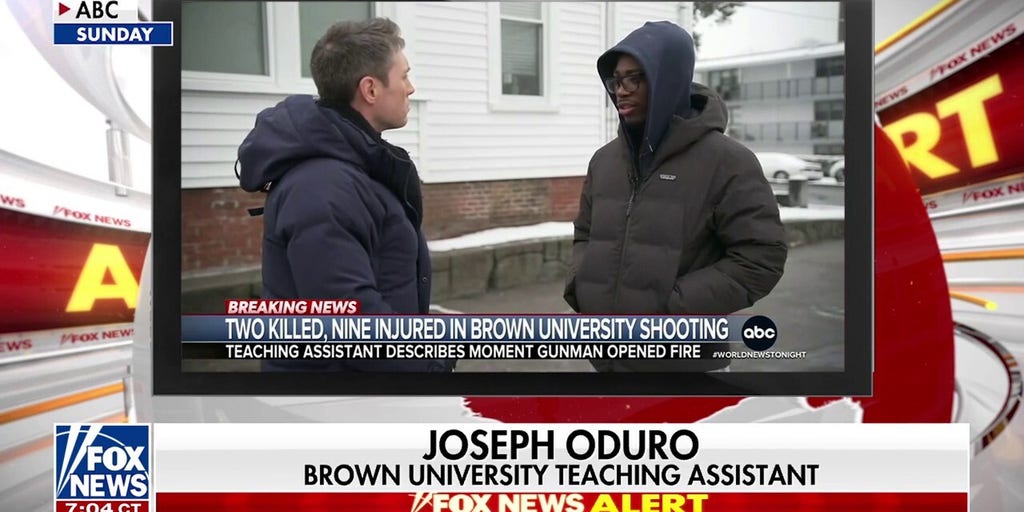Brown University student recalls terrifying moment he locked eyes with gunman