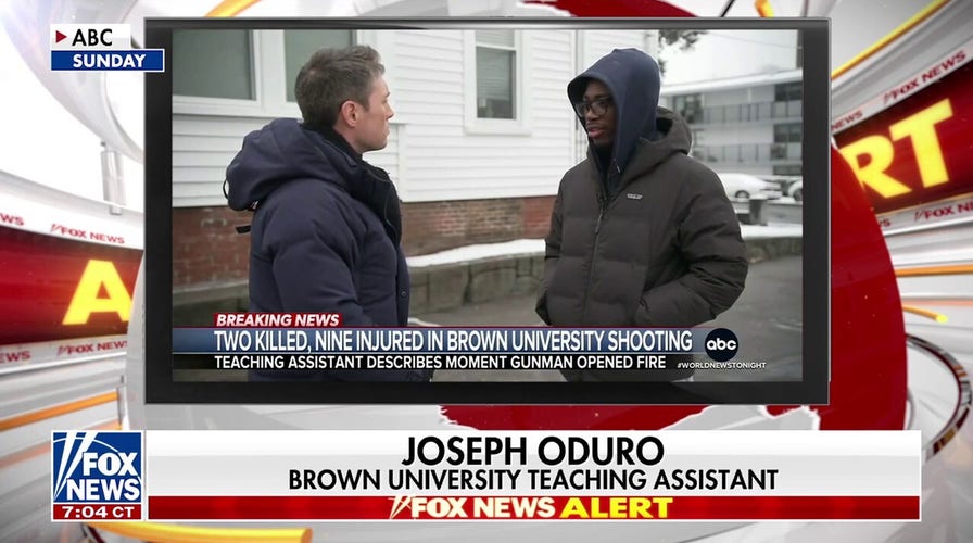 Brown University student recalls terrifying moment he locked eyes with gunman
