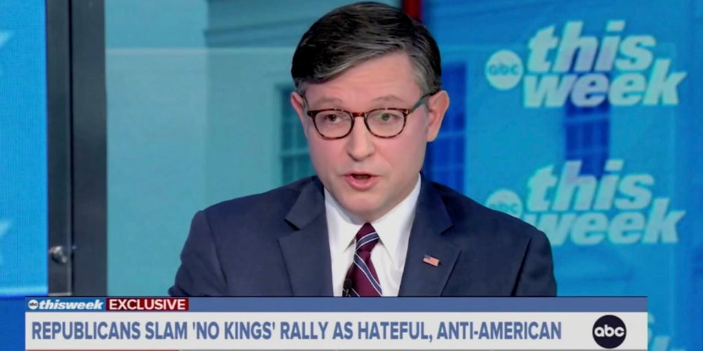 Mike Johnson battles with ABC host on shutdown, Pentagon press policy