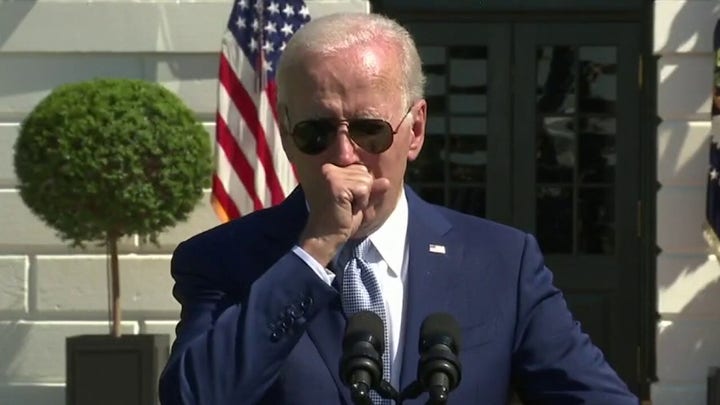 Ingraham: Biden coughs it up... literally