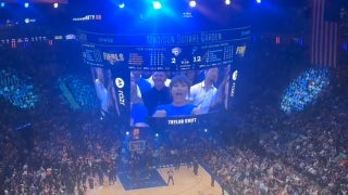 Taylor Swift introduced at Knicks-Spurs NBA Finals Game 4
