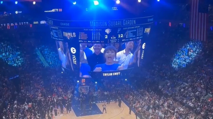 Taylor Swift introduced at Knicks-Spurs NBA Finals Game 4