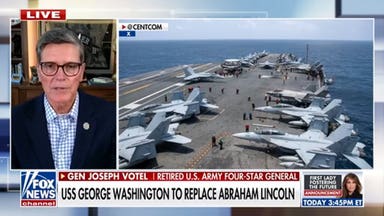 US replaces USS Abraham Lincoln as 'Economic D-Day' begins