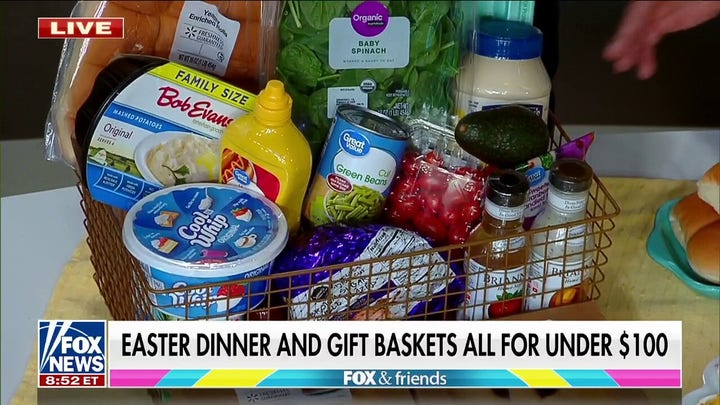 Easter dinner and gift baskets all for under $100