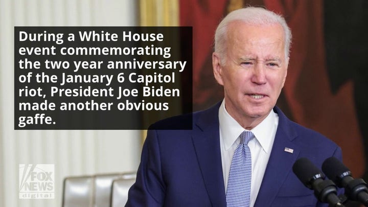 Biden accidentally says 'what happened on July the 6th' while discussing Capitol riot