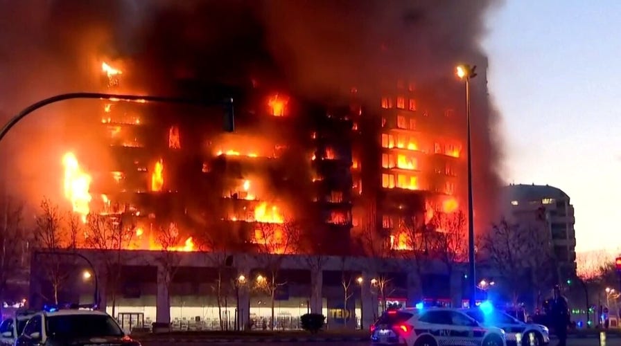 A fast-moving fire ripped through a multi-story apartment building in Spain on Thursday, leaving at least 10 people dead, local authorities say. 