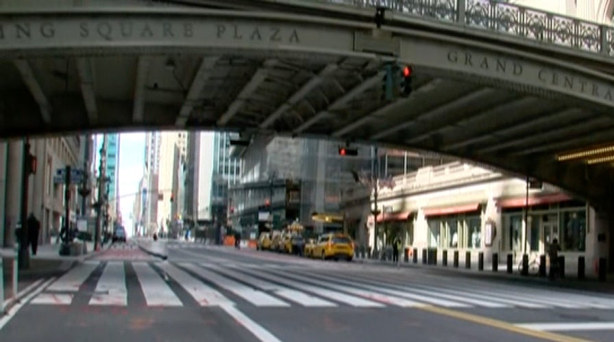 NYC streets empty amid coronavirus pandemic