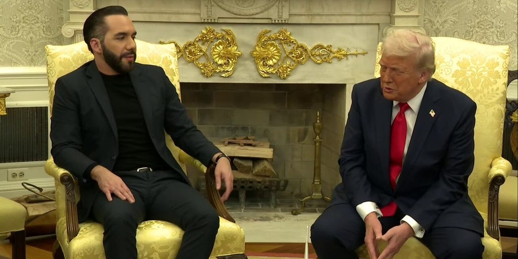 El Salvador President Bukele gives blunt response when Trump asks if men belong in women's sports