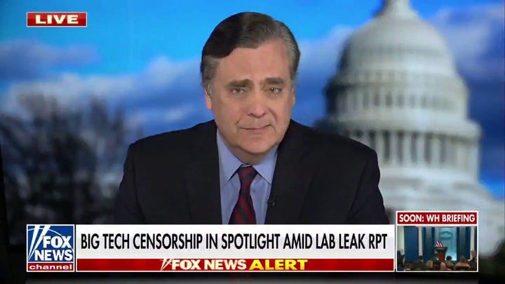 COVID lab leak theory shows the 'dangers of censorship': Jonathan Turley 