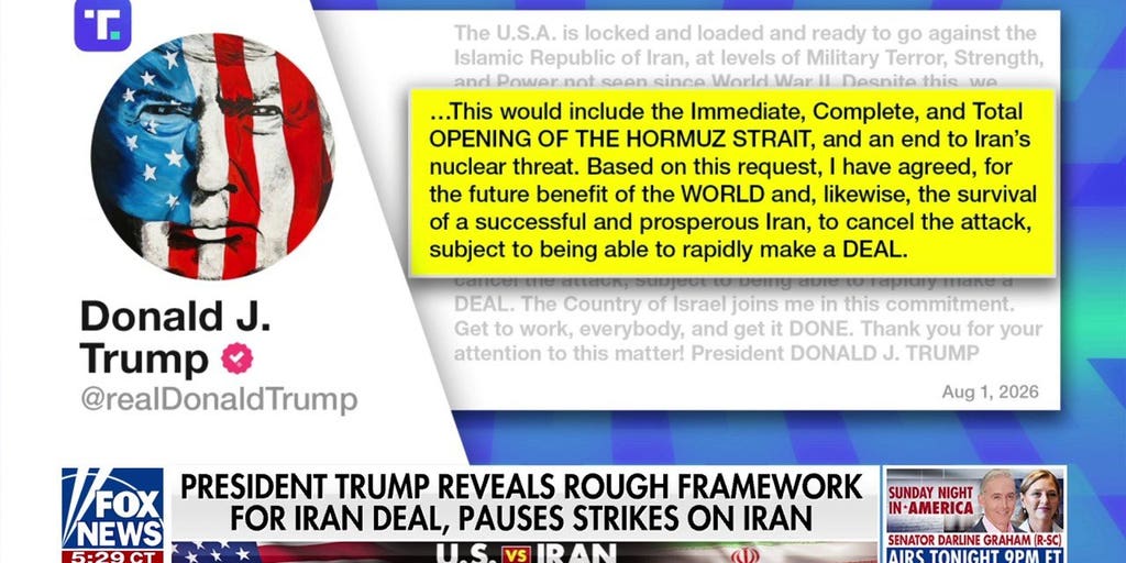 Trump pauses planned Iran strikes as possible deal gains momentum