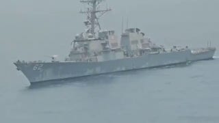 Video captures alleged interaction between U.S. warship and Iranian helicopter
