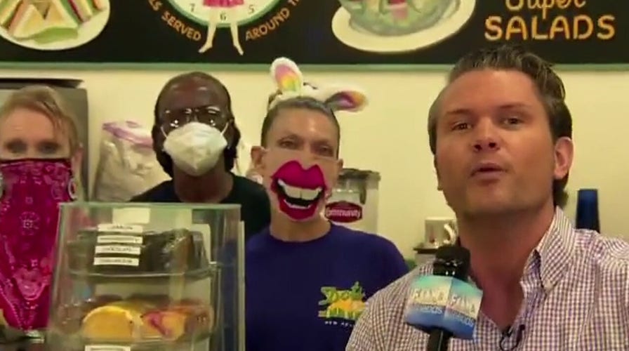 Pete Hegseth digs in at Dots Diner in Jefferson, LA for 'Breakfast with Friends'