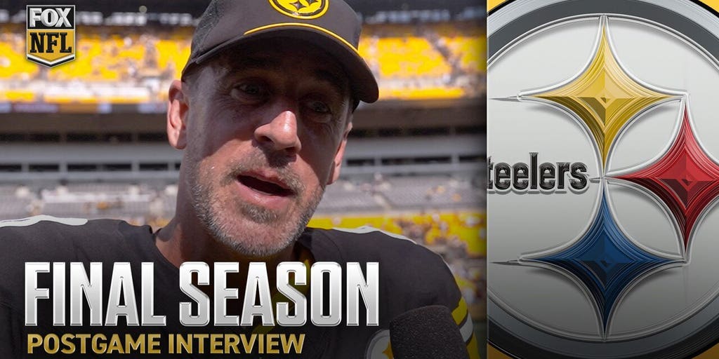 'It's good to be out of here 1-0' 😅 Aaron Rodgers after Steelers outlast Falcons