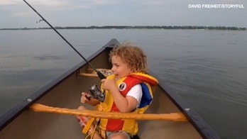 Little boy overwhelmed with emotion at first fish catch: 'First day of my whole life!'