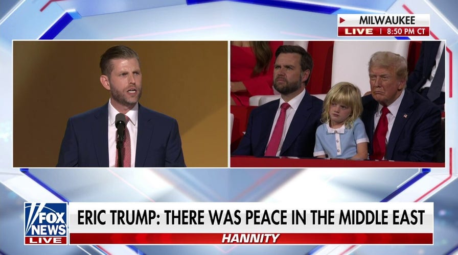 Eric Trump: Never have I been more proud to be at my father's side