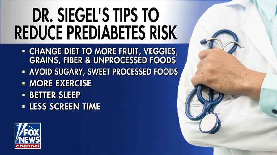 Dr. Siegel's tips for reducing risk of prediabetes 