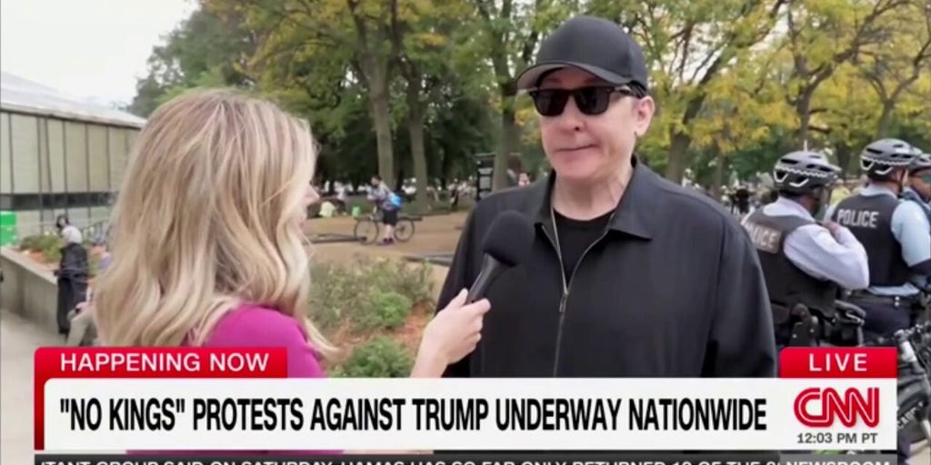Actor John Cusack attends 'No Kings' protests in Chicago
