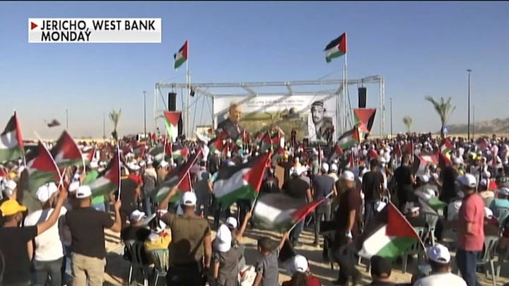 Palestinians protest Israeli annexation plans