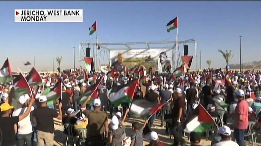 Palestinians protest Israeli annexation plans