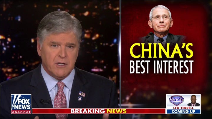 Hannity slams Fauci: Emails prove he knew of Wuhan lab leak possibility