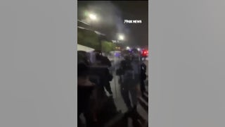 WATCH: Officers fire tear gas as protests GROW outside NJ facility