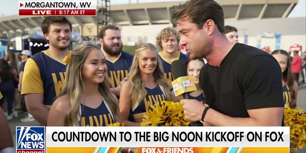 WVU cheer team rallies 'Fox & Friends Weekend' ahead of game against Penn State