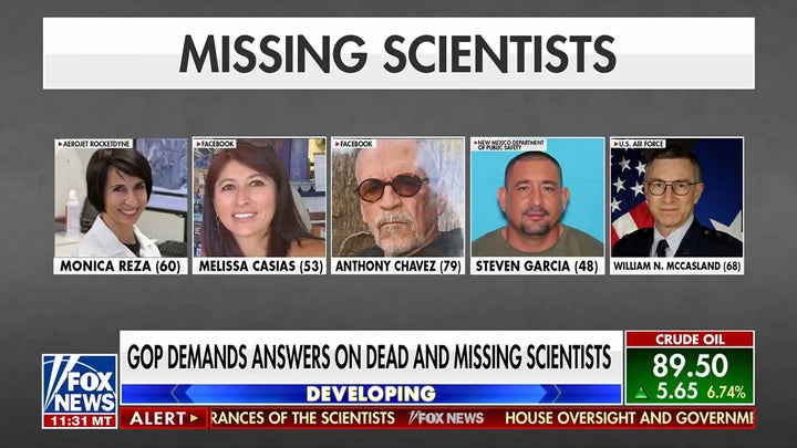 Lawmaker asks for FBI involvement as White House probes scientists' deaths, disappearances