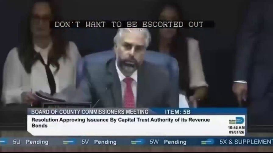 Failed GOP governor candidate kicked out of county meeting after protesting Israel investment