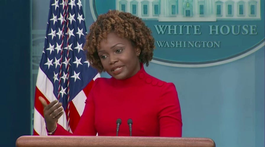 Karine Jean-Pierre tells reporter President Biden has worked on border security since day 1