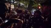 Police dismantle encampment after clash with protesters at GWU