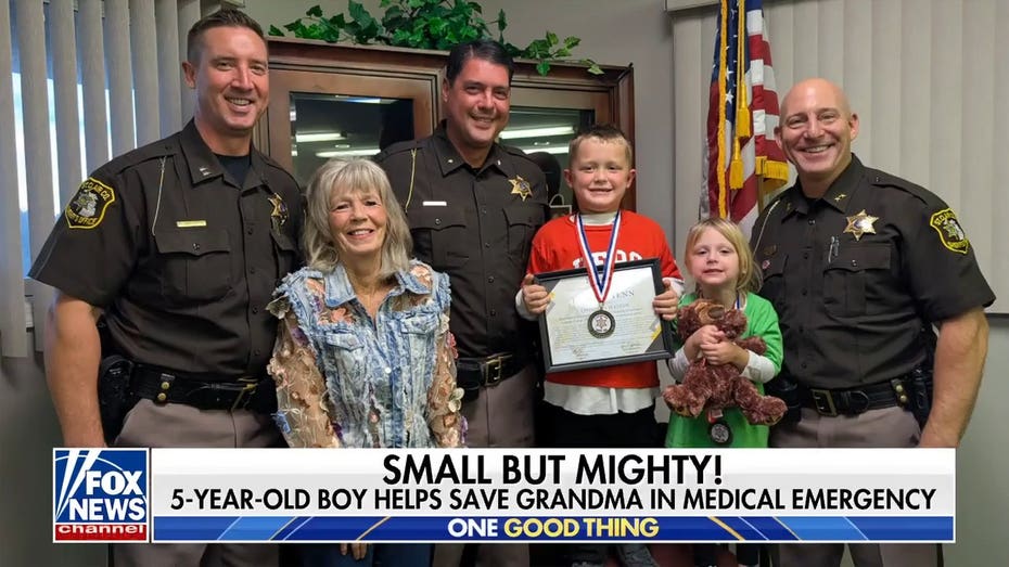 5-year-old boy honored for helping save grandmother in medical emergency