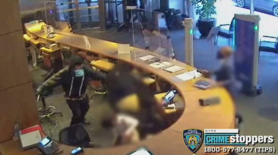 Shocking footage released by the NYPD last year of a man stabbing two Museum of Modern Art employees.