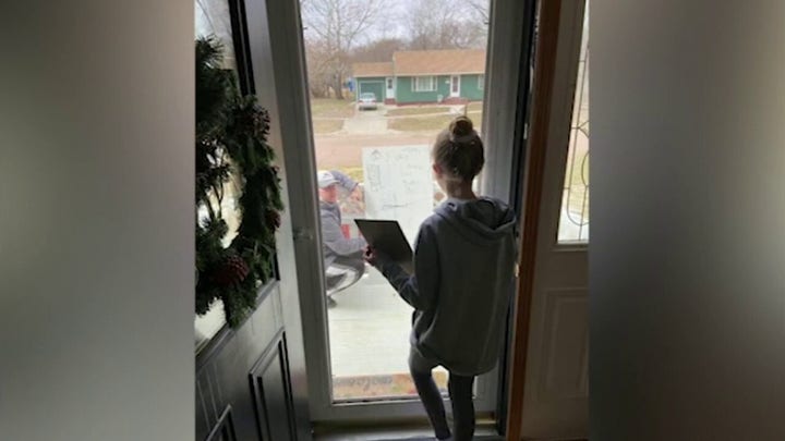 Math teacher brings lesson to student's front porch after she had a question about her homework