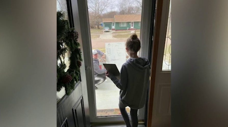 Math teacher brings lesson to student's front porch after she had a question about her homework
