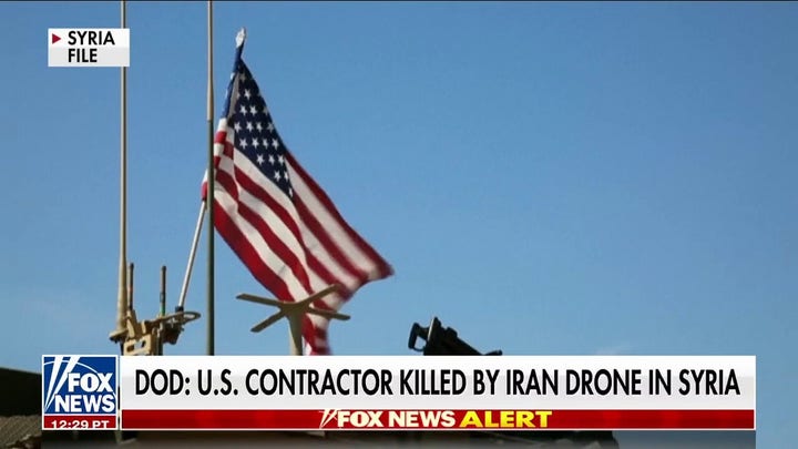 American contractor killed by Iranian-backed drone in Syria.