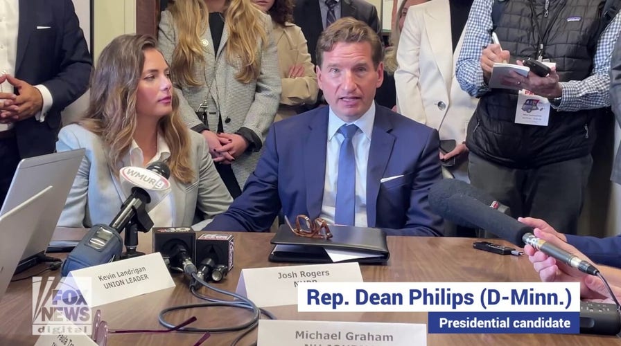 Rep. Dean Phillips, who’s primary challenging President Biden, says he’ll back the eventual Democratic nominee