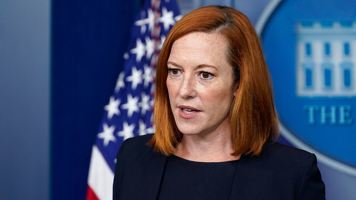 White House press secretary Jen Psaki holds a briefing