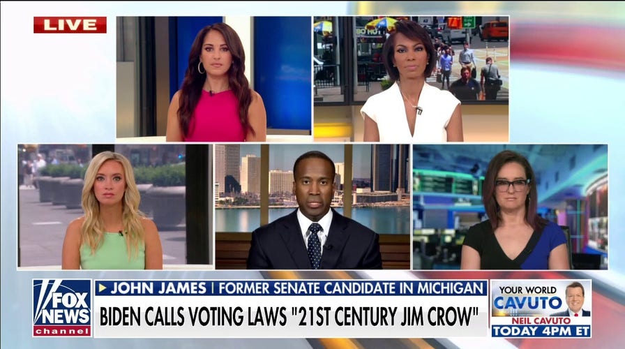 John James destroys Biden's claims over new voting laws: 'If Biden wants to see 21st Century Jim Crow, he should come to Detroit'