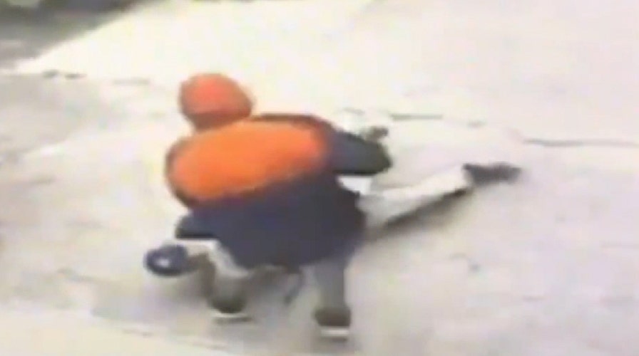 Raw video: 80-year-old gets dragged the across street during a robbery