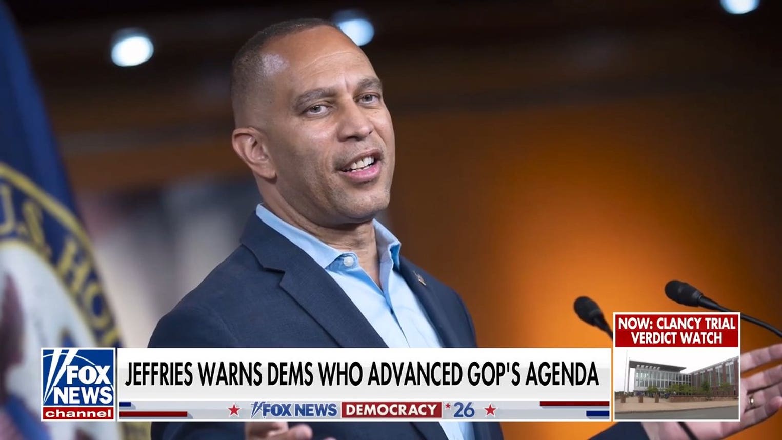 Jeffries vows 'serious response' to Democratic defectors